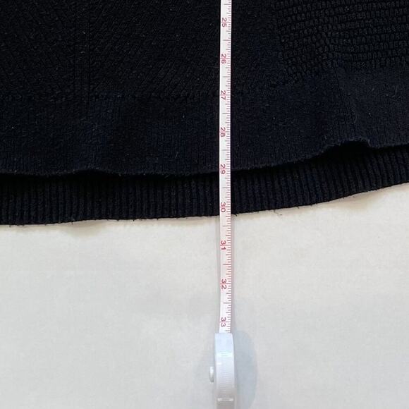 J. Jill Cotton Blend Black Oversized Textured Sweater V-Neck Long Sleeve Tunic S - Picture 14 of 14